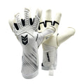 Guantes de Arquero Tokyo '02 White Contacgrip goalkeeper gloves in white with black details and contacgrip technology.